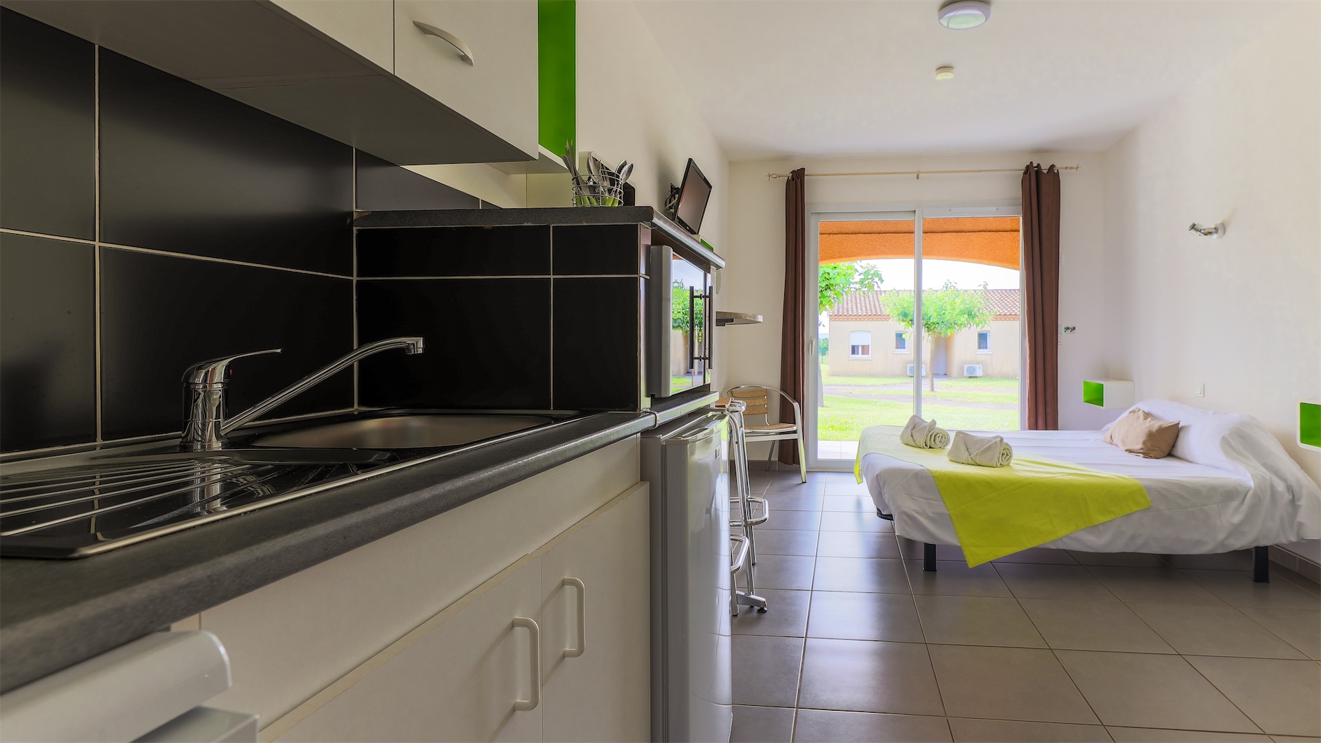 Studio hotel de la résidence du parc et loisirs de Brissac Cévennes